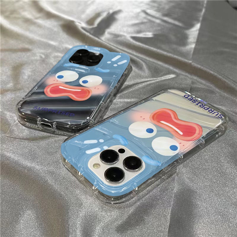 Ốp Điện Thoại Dẻo Trong Suốt Họa Tiết Hoạt Hình Cảm Xúc Vui Nhộn Cho Iphone14Promax GXPB 11 1312plus 78 Xr