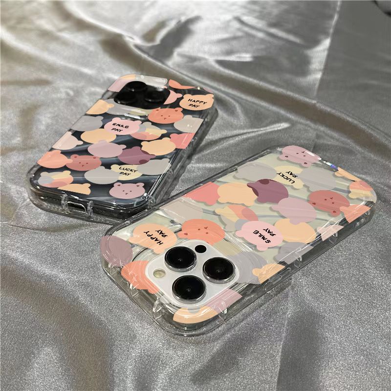 Ốp Điện Thoại Mềm Trong Suốt In Hình Gấu / Thỏ JKYM Dễ Thương Cho Iphone plus1312iPhone14promax 8 / 11 7sinsxr