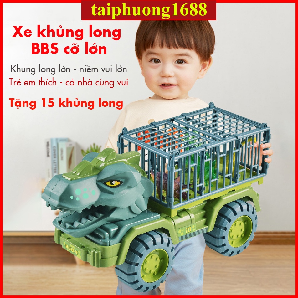 Đồ chơi khủng long  xe ô tô khủng long BBS cỡ lớn trẻ em, bộ đồ chơi cho bé trai