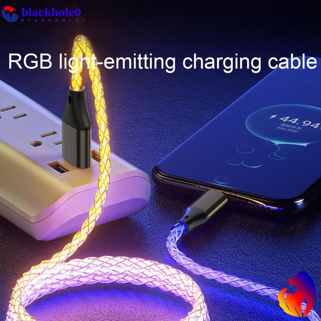 Dây Cáp Sạc Nhanh BH 66w RGB Cổng Micro Usb Type-c Dành Cho Iphone