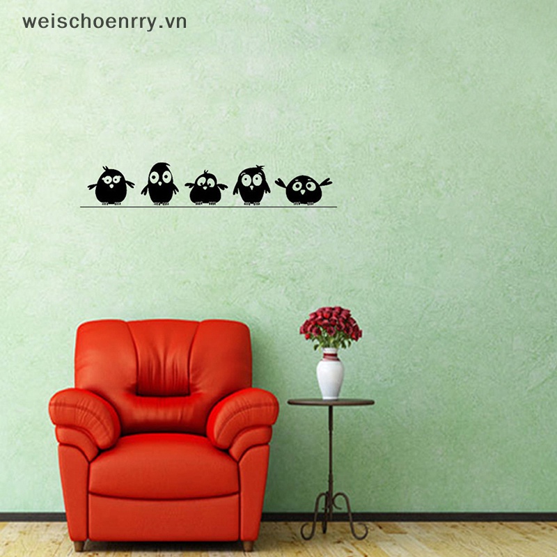 Sticker Dán Tường Họa Tiết Chim Sáng Tạo Bắt Mắt Sành Điệu