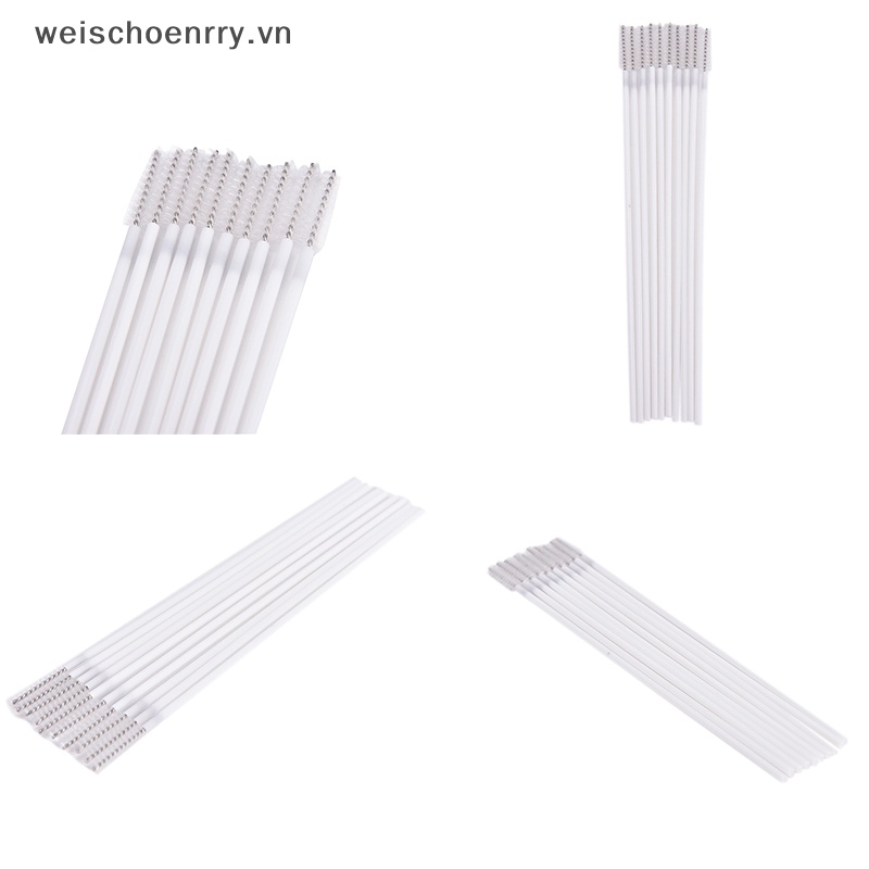 Set 10 Ống Hút Bằng Thép Không Gỉ Có Thể Tái Sử Dụng Kèm Cọ Vệ Sinh