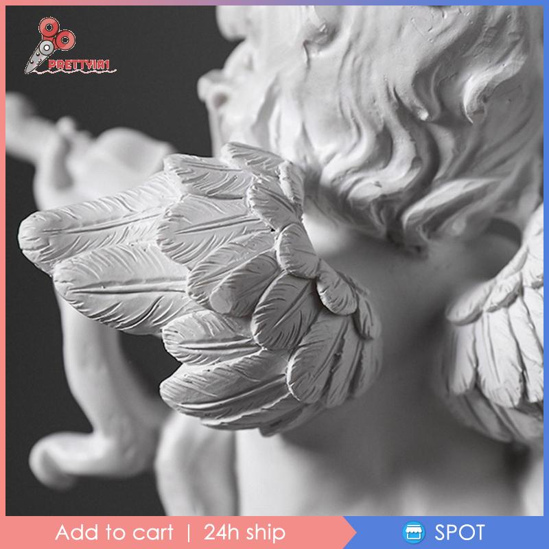 Mô Hình Thiên Thần Cherub Bằng Nhựa Resin Đáng Yêu Trang Trí Phòng Ngủ 1]