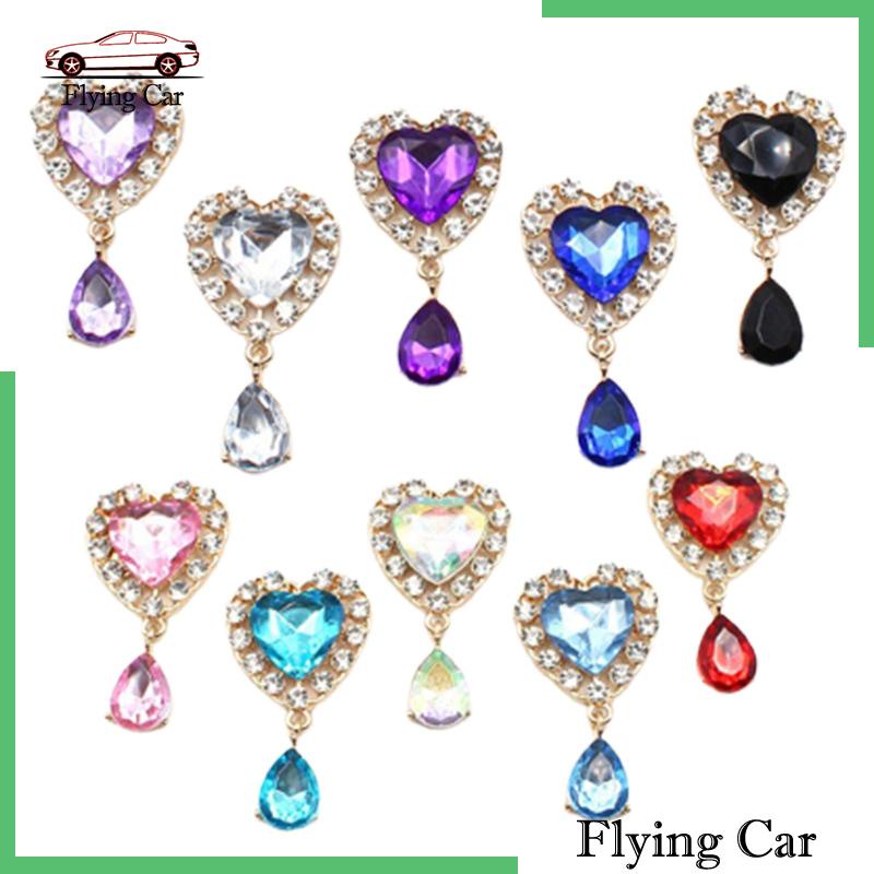 [Lzdjfmy2] Set 10 Nút Mặt Dây Chuyền Thủ Công Hình Nhiệt Kim Cương Cho Túi Xách Đám Cưới