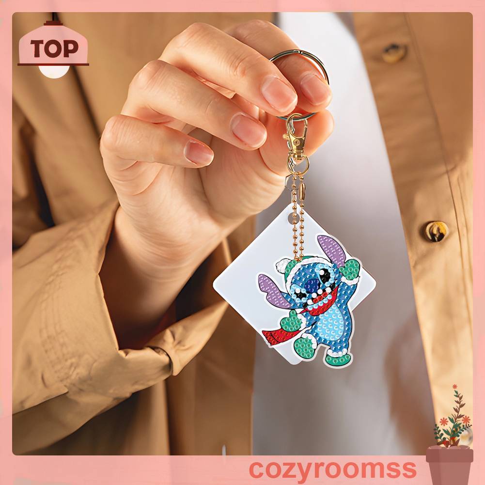 Set 5 Móc Khóa Đính Đá Nghệ Thuật