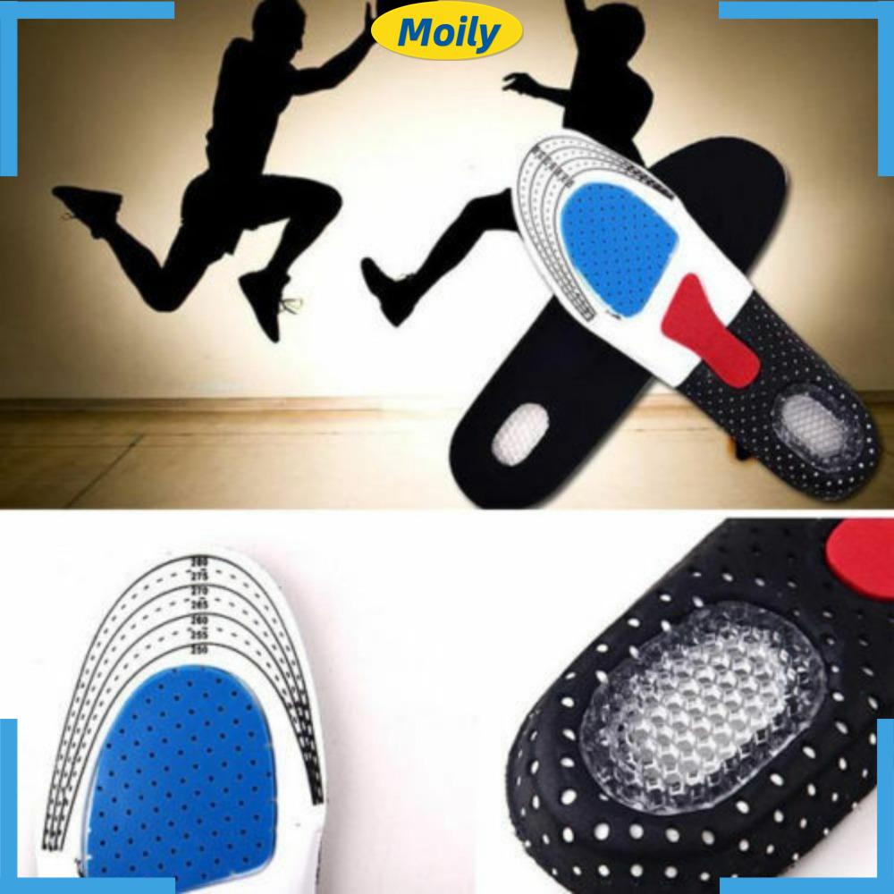 MOILYVN Set 2 Cặp Đệm Lót Giày Thể Thao Thoáng Khí Có Thể Cắt Vòm Cho Nam Và Nữ