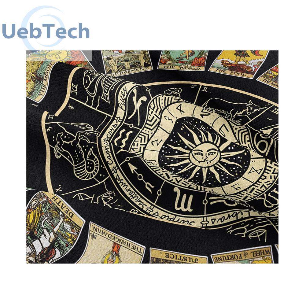 Thảm Treo Tường Trang Trí In Hình Bài Tarot Mandala Kích Thước 95x73cm