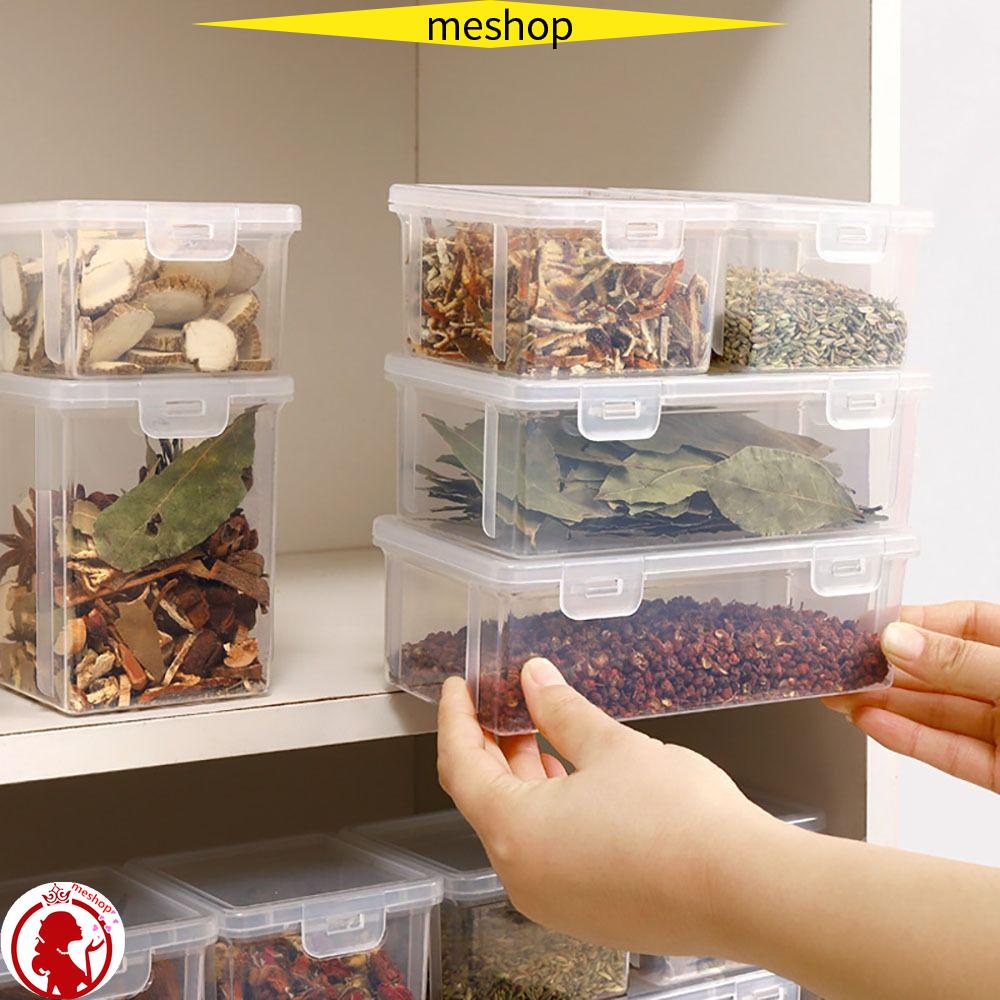Hộp Đựng Gia Vị Có Khóa Chống Bụi Chống Ẩm Tiện Dụng Cho Nhà Bếp