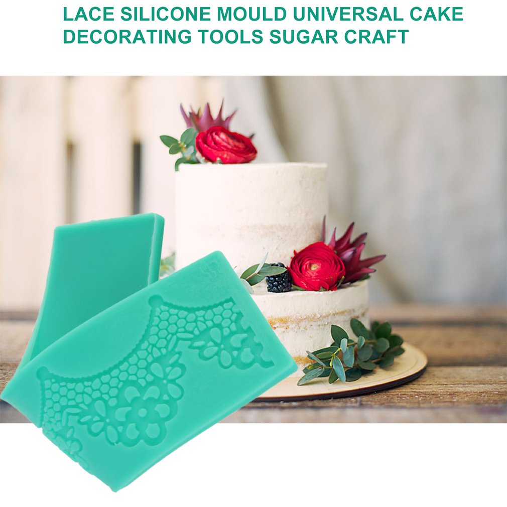 =Christmas=Lace Silicone Mould Universal Cake Decorating Tools Sugar Craft Embossed Mold