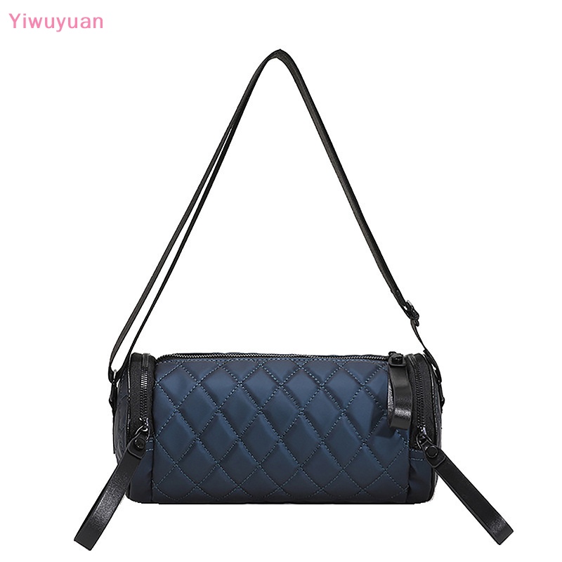 < Yiwuyuan > Túi Đeo Chéo Một Bên Ngực Hình Trụ Đa Năng Cao Cấp Phong Cách Hàn Quốc Mới Dành Cho Nam Nữ