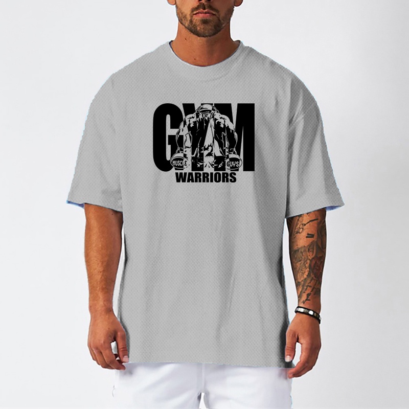 Áo Thun Thể Thao Tay Ngắn Dáng Rộng Thấm Hút Mồ Hôi Nhanh Khô Thoáng Khí Thời Trang Mùa Hè Cho Nam