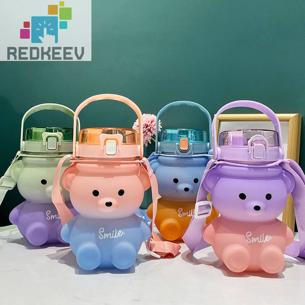 Bình Nước Hình Gấu Dễ Thương, Dung Tích 1100ml