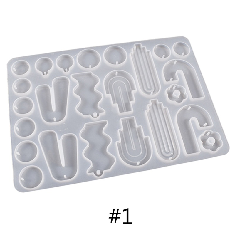 Khuôn Silicone Làm Móc Khóa / Trang Sức Hình Học DIY