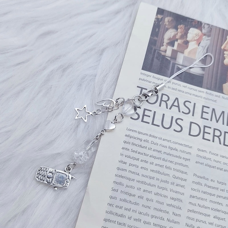 Móc Điện Thoại Hình Trái Tim Thắt Nơ Xinh Xắn