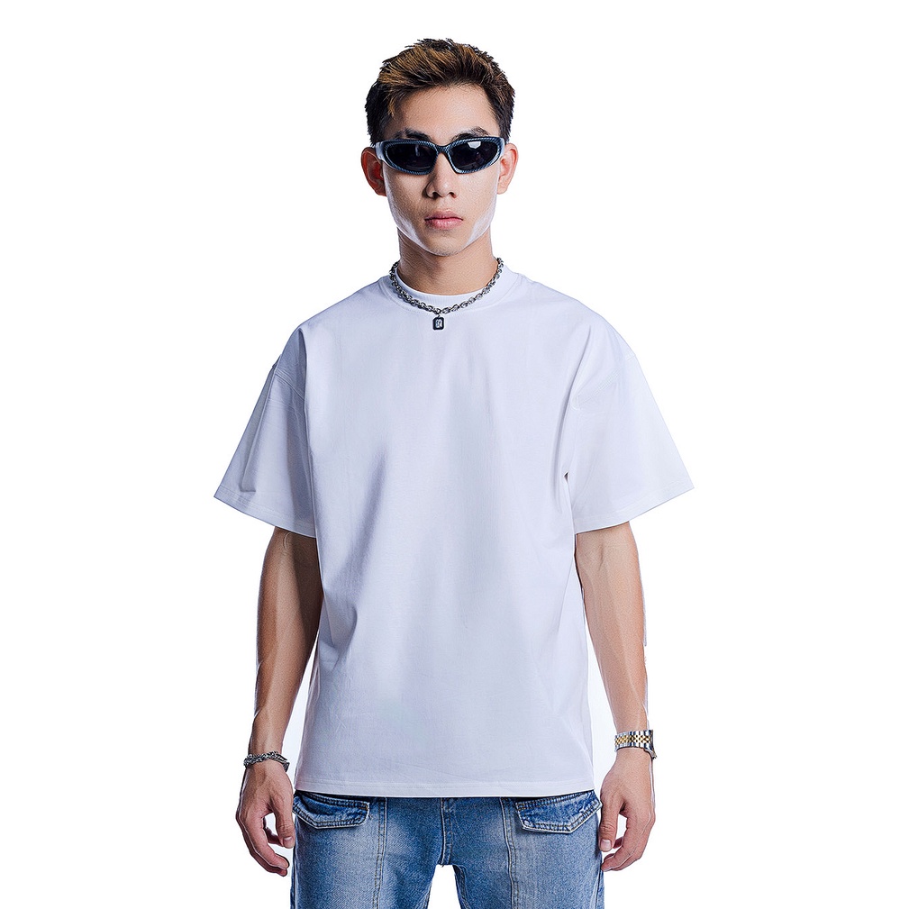Áo thun trơn 4 chiều nam nữ PC - Kiểu áo phông unisex form rộng dáng oversized