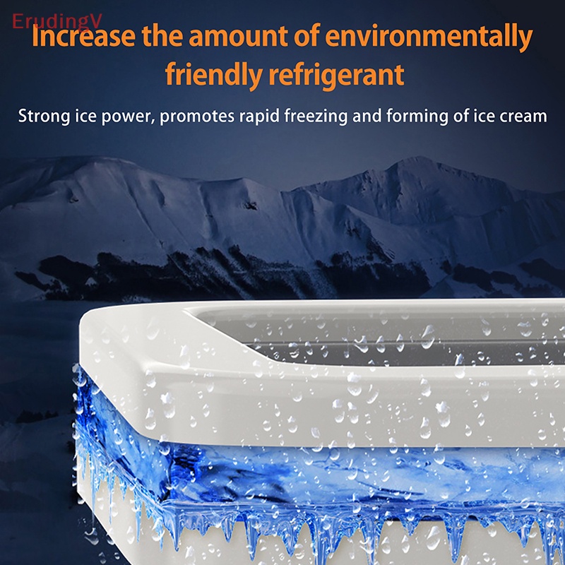 Khuôn Làm Kem / Thức Ăn 2 Ngăn Có Thể Cuộn Lại Siêu Bền Tiện Dụng