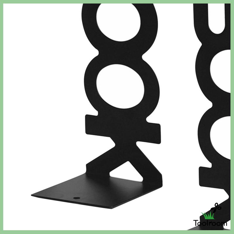 Dụng Cụ Chặn Sách Bằng Kim Loại Màu Đen