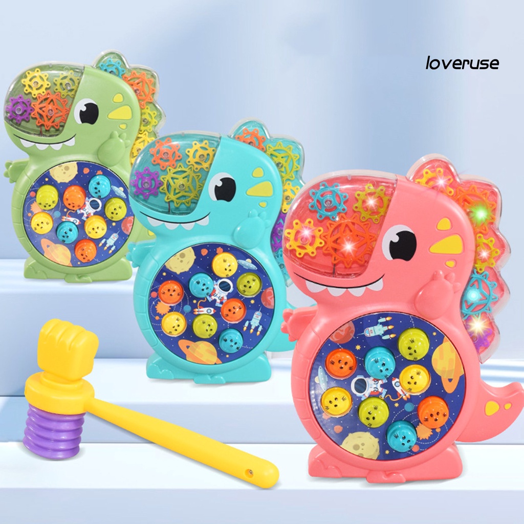 Đồ Chơi Khủng Long Whack-a-mole Màu Sắc Sống Động Đa Năng Có Đèn Và Nhạc Cho Trẻ Em