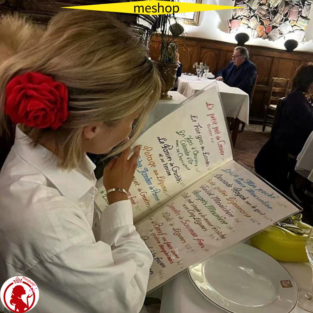 ME Kẹp Tóc Càng Cua Hoa Hồng Bằng Nhựa + Vải Thủ Công Phổ Biến Cho Bé Gái 2023