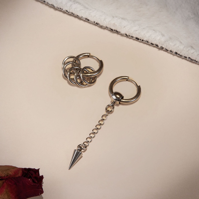 Ygt Khuyên Tai Thép Không Gỉ Hình Mũi Tên Phong Cách Hip Hop Hàn Quốc Cho Nam