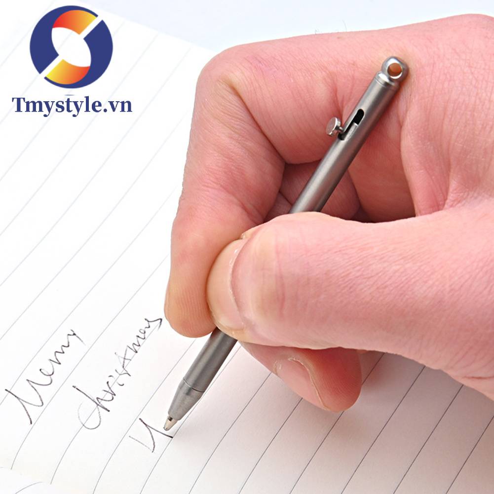 Bút Ký Tên Mini Bằng Kim Loại Titan Dành Cho Cắm Trại Ngoài Trời