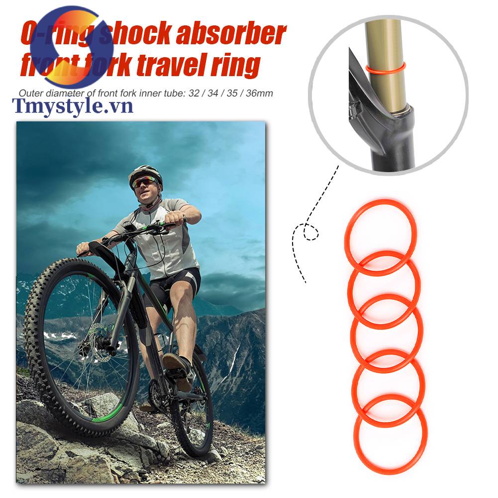Set 5 Vòng Đệm Chữ O Chống Bụi Cho Phuộc Trước Xe Đạp