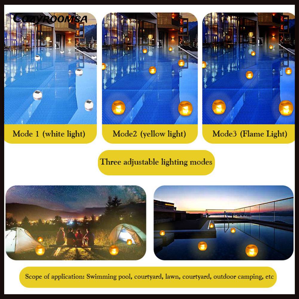 Bóng Đèn IP68 Chống Thấm Nước Sử Dụng Năng Lượng Mặt Trời Hình Nến