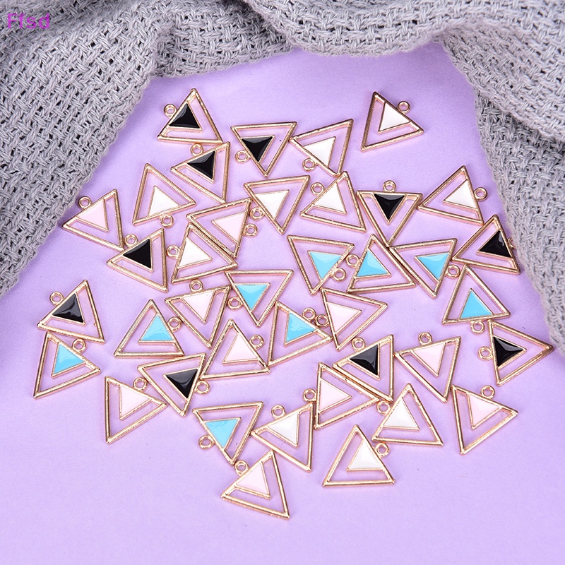 {Ffsd} Set 10 Mặt Dây Chuyền Tráng Men Hình Chữ Ch Làm Trang Sức Thủ Công DIY Bán Chạy