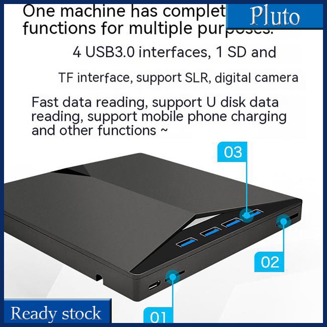 Ổ Đĩa DVD / CD Ghi Âm Đa Năng Giao Diện Type-c 3.0 Thẻ