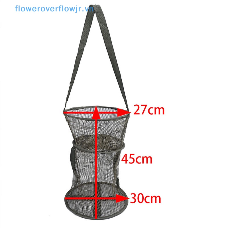 Lồng Lưới Bắt Tôm Cá Hình Tròn Có Thể Gấp Gọn Tiện Dụng