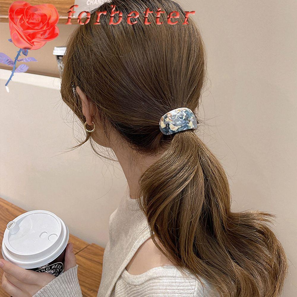 FORBETTER Dây Cột Tóc Phong Cách Retro Pháp Dễ Thương Cho Nữ