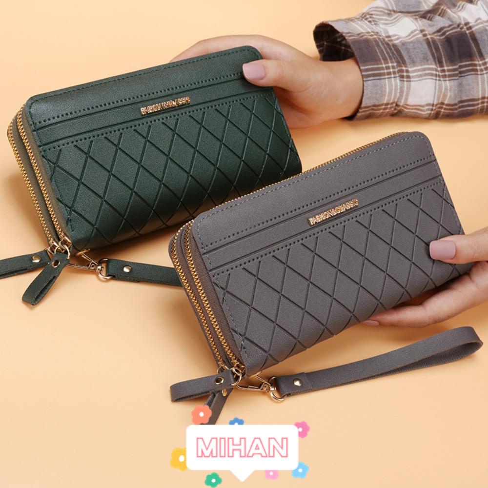 MIHAN1 Ví Da Pu Đựng Điện Thoại Phối Tua Rua Thời Trang Cho Nữ