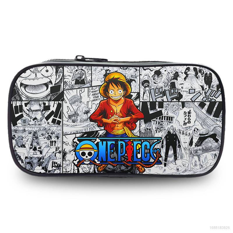 Hộp Bút In Hình Truyện Tranh ONE PIECE Độc Đáo Cho Bé Túi Đựng Bút Cỡ Lớn In Hoạt Hình Luffy Dễ Thương Cho Học Sinh