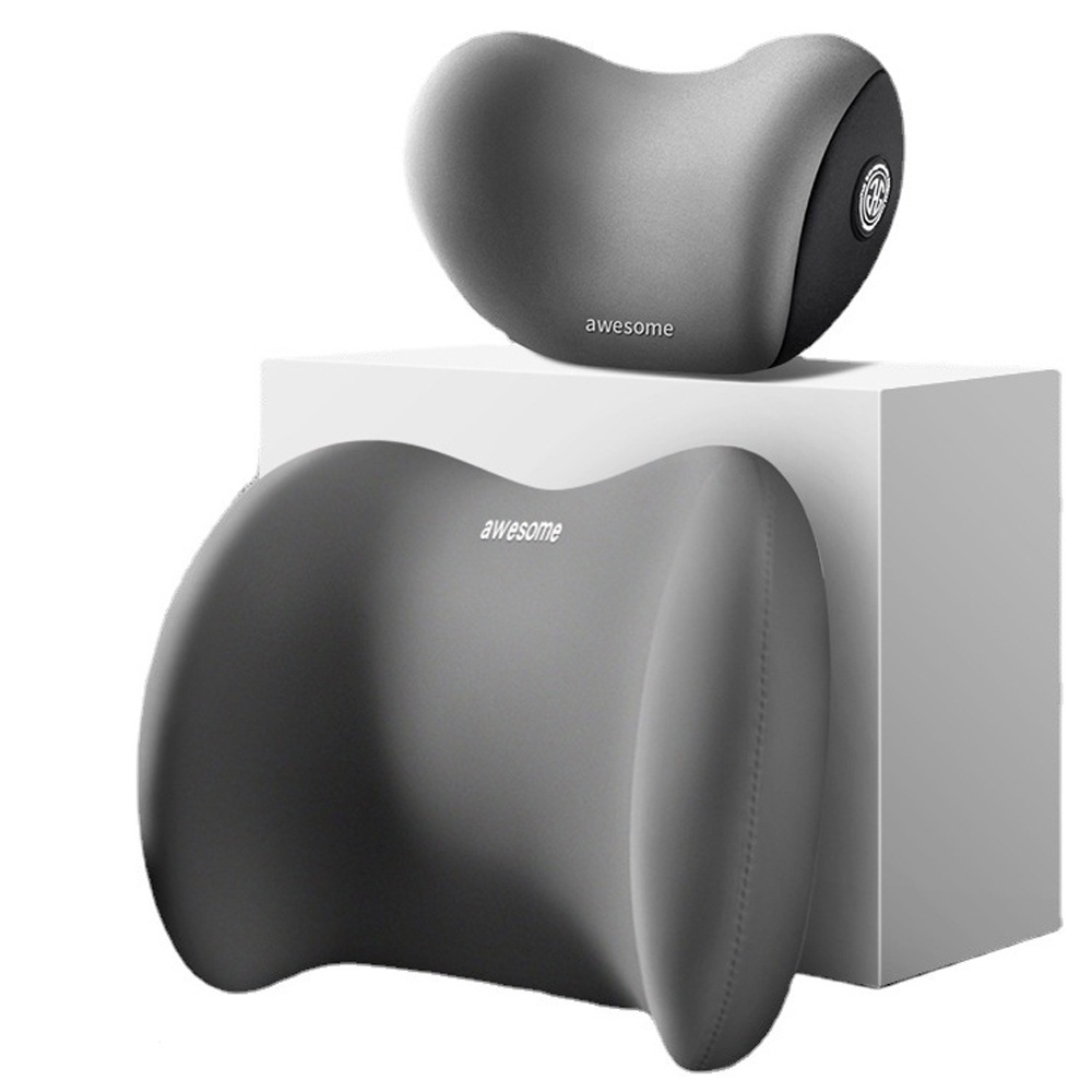 Gối Kê Cổ Bằng Cao Su Non + Da Mềm Mại Tiện Dụng Cho Xe Hơi