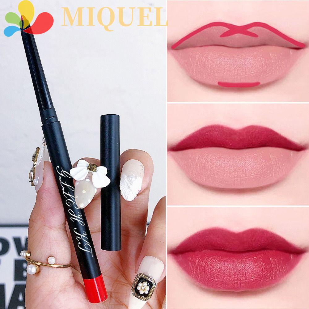 MIQUEL Chì Kẻ Viền Môi Hiệu Ứng Lì Lâu Trôi Không Thấm Nước 8 Màu Sắc Chọn Lựa