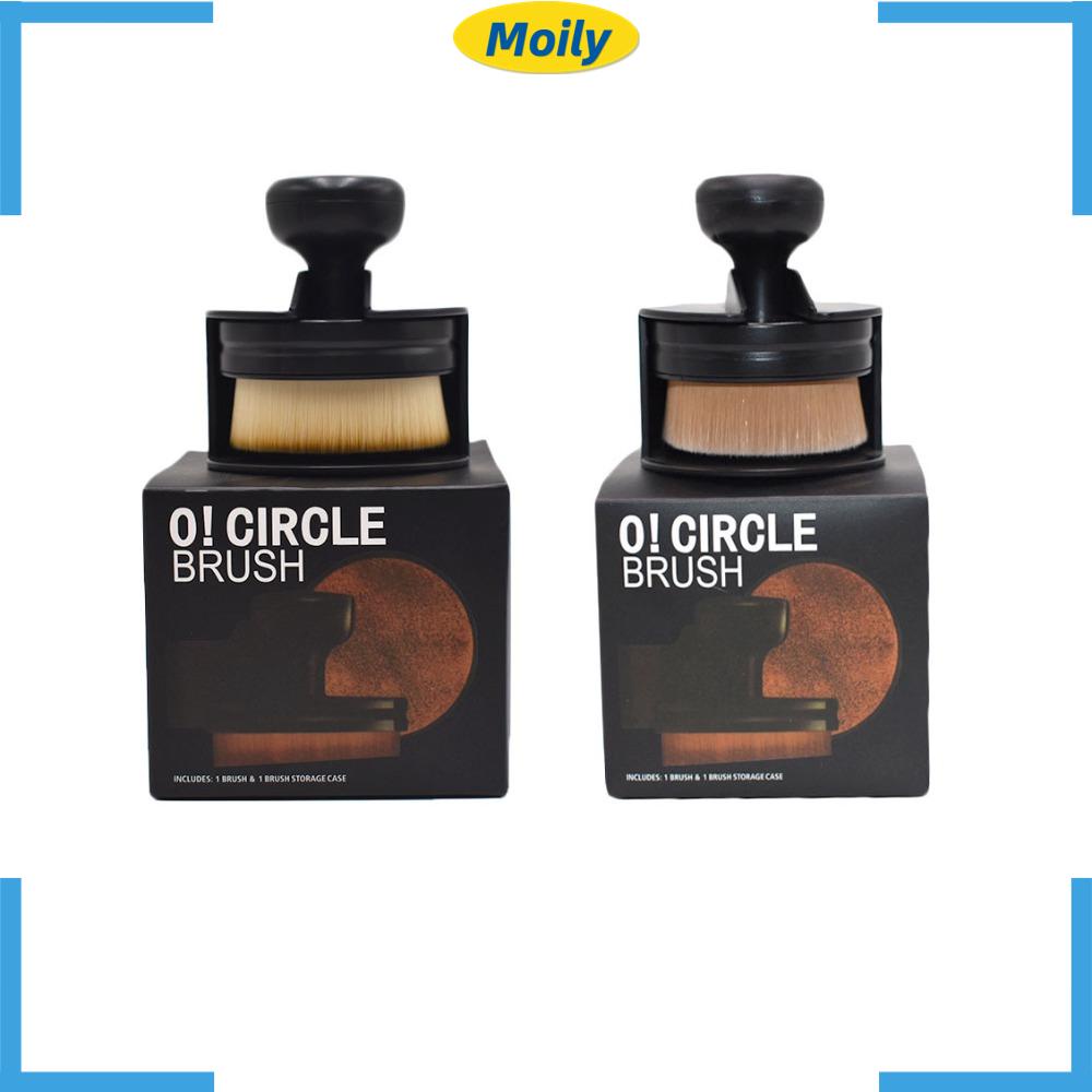 MOILYVN Cọ Trang Điểm Nền Có Hộp Đựng Bằng Sợi Nhân Tạo Mềm Mại Nhanh Chóng