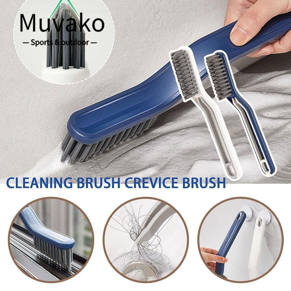 MUVAKO Bàn Chải Vệ Sinh Sàn Nhà Tắm / Nhà Bếp 2 Trong 1 Đa Năng