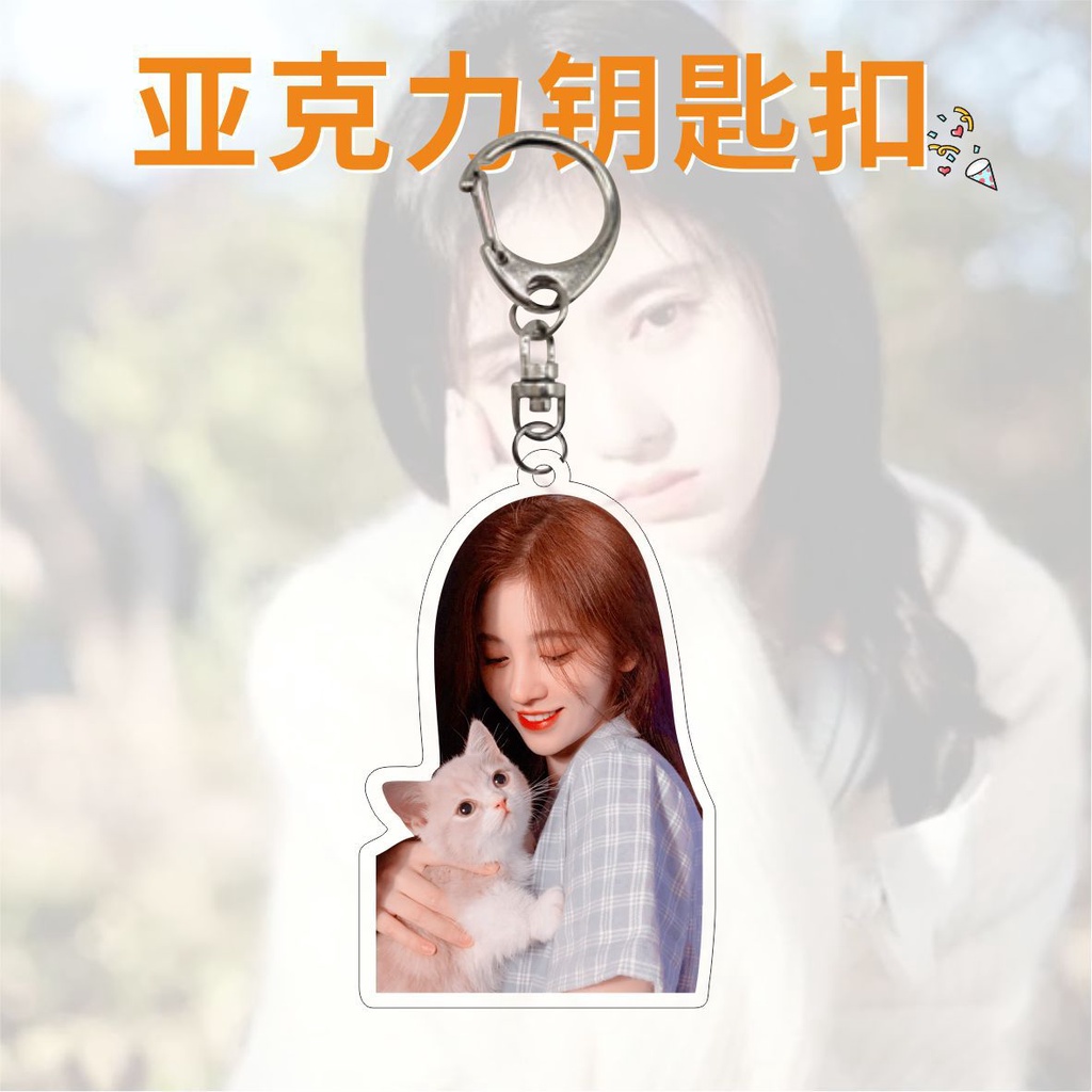 Móc Khóa Hình Bánh sandwich Hai Mặt Chất Liệu acrylic