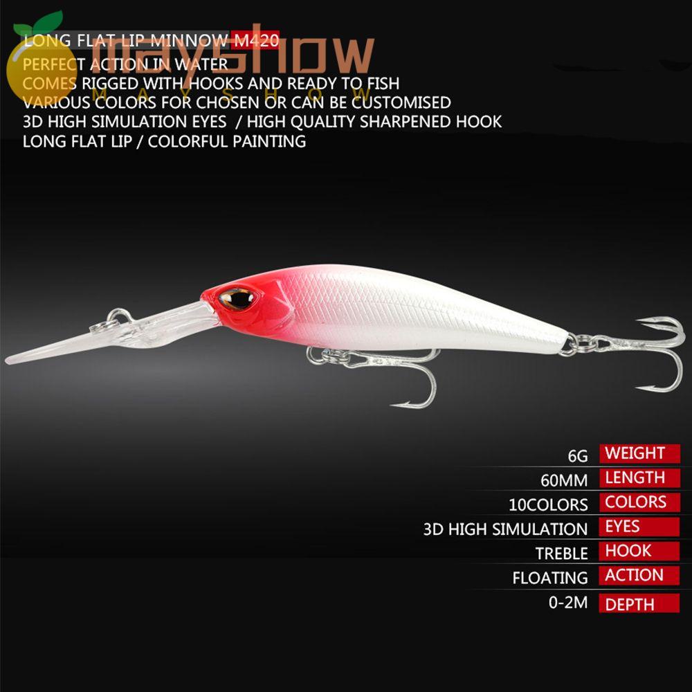 MAYSHOW Mồi Giả Câu Cá 0-3.5M Chất Lượng Cao