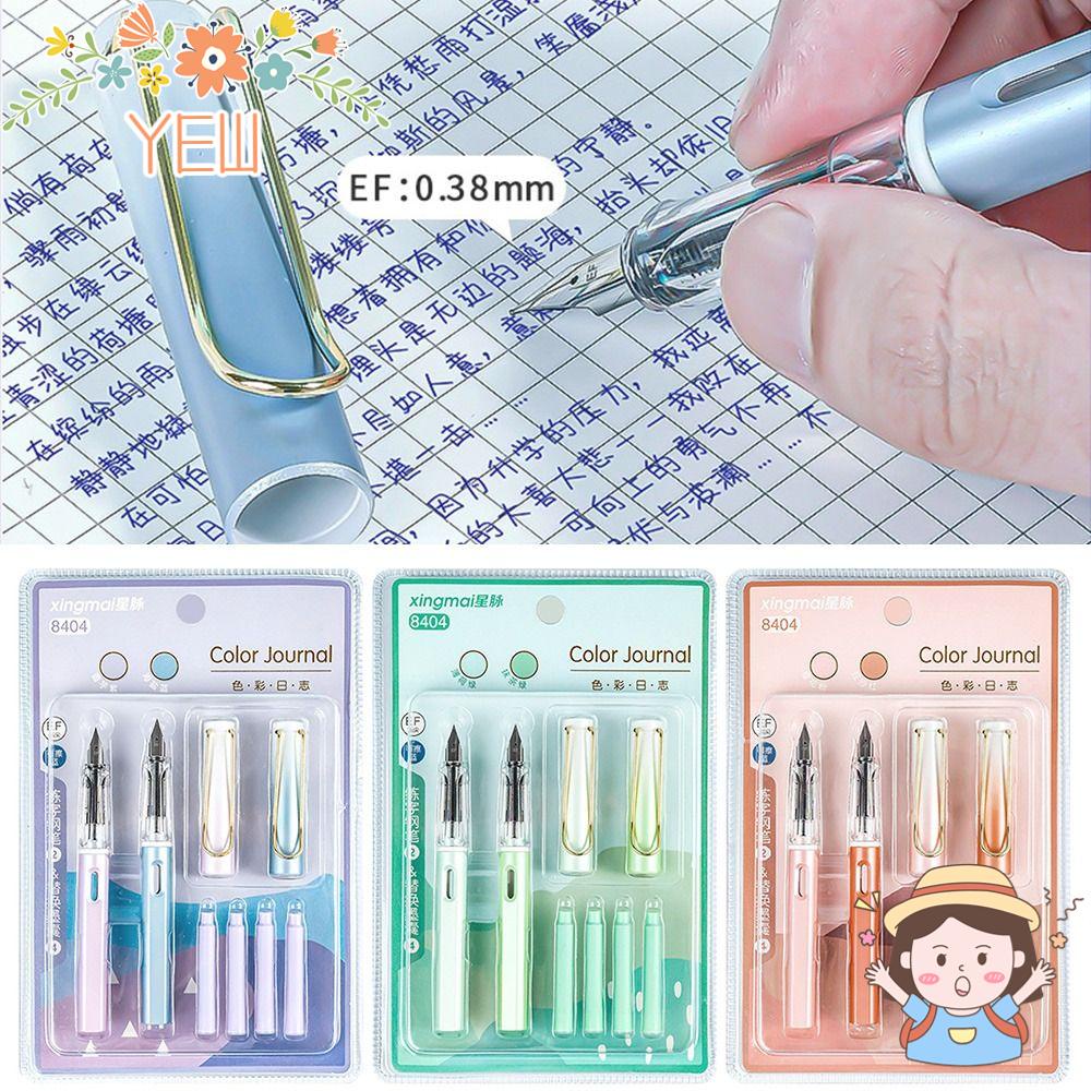 YEW Bút Mực Gel Màu Sắc Gradient Xanh Dương Thay Thế Tiện Dụng Cho Học Sinh