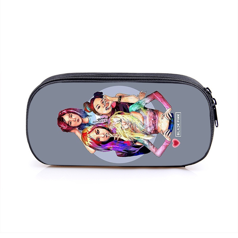 Hộp Bút In Hình BLACKPINK JISOO ROSE LISA JENNIE Cỡ Lớn Đa Năng Cho Nữ / Học Sinh SQ3