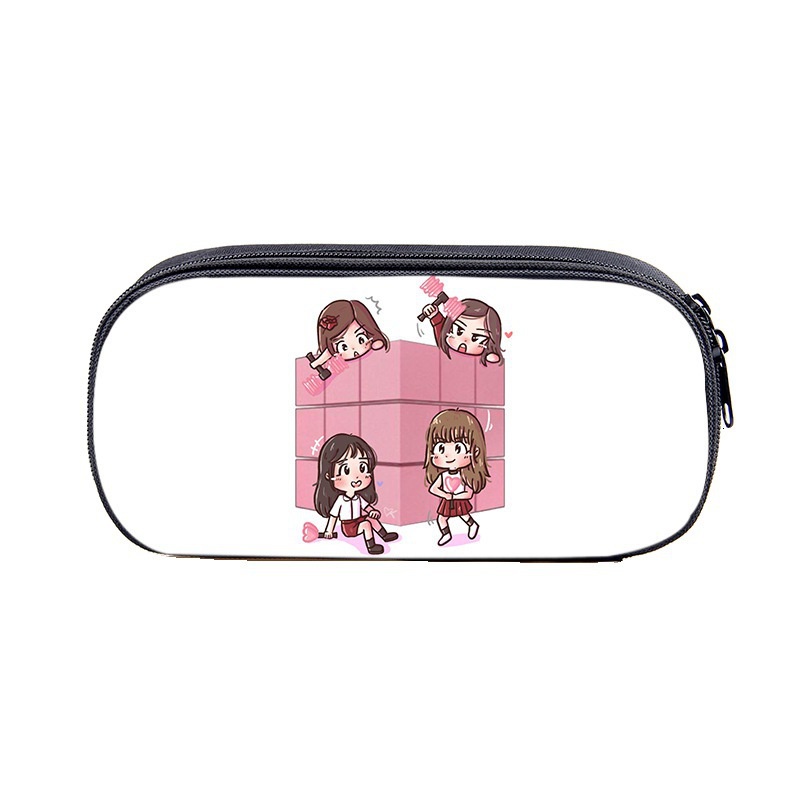 Hộp Bút In Hình BLACKPINK JISOO ROSE LISA JENNIE Cỡ Lớn Đa Năng Cho Nữ / Học Sinh SQ3