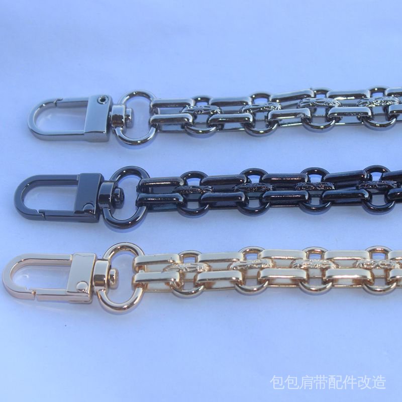Dây Xích Kim Loại Màu Vàng / Bạc / Đen Thay Thế Cho Túi Xách Nữ