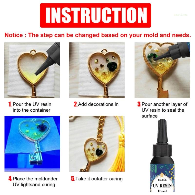 Keo Resin UV Resin Trong Suốt Không Độc Hại 60 100 200g