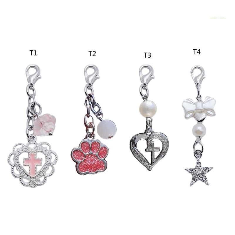 Móc Khóa Điện Thoại Y2K Màu Hồng Dễ Thương Cho Nữ