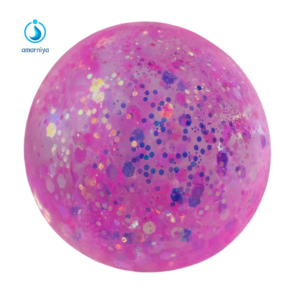 (Shop Amart) Đồ Chơi Bóp Hình Trái Bóng Kim Sa Mềm Giúp Giải Tỏa Căng Thẳng