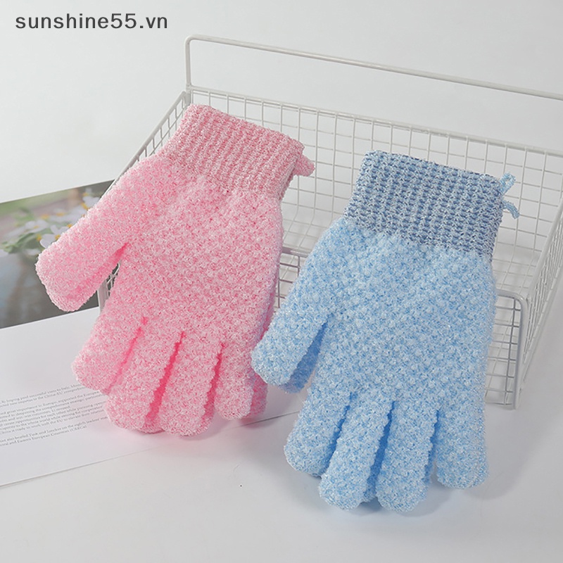 1 Găng Tay Tẩy Tế Bào Chết Mát Xa Cơ Thể Khi Tắm