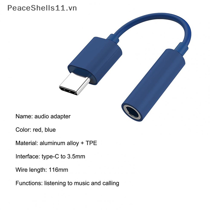 Dây Cáp Âm Thanh Chuyển Đổi Type C 3.5mm Sang Cổng USB 3.5mm