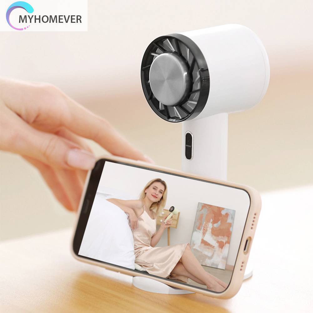 Quạt Mini Cầm Tay Kèm Đế Sạc USB Tiện Dụng Mang Theo Du Lịch Cắm Trại