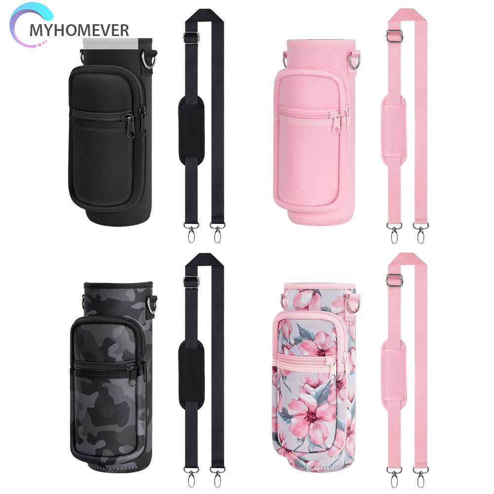 Túi Đựng Bình Nước 1000ML Bằng Cao Su Tổng Hợp Có Dây Đeo Vai Điều Chỉnh Đ